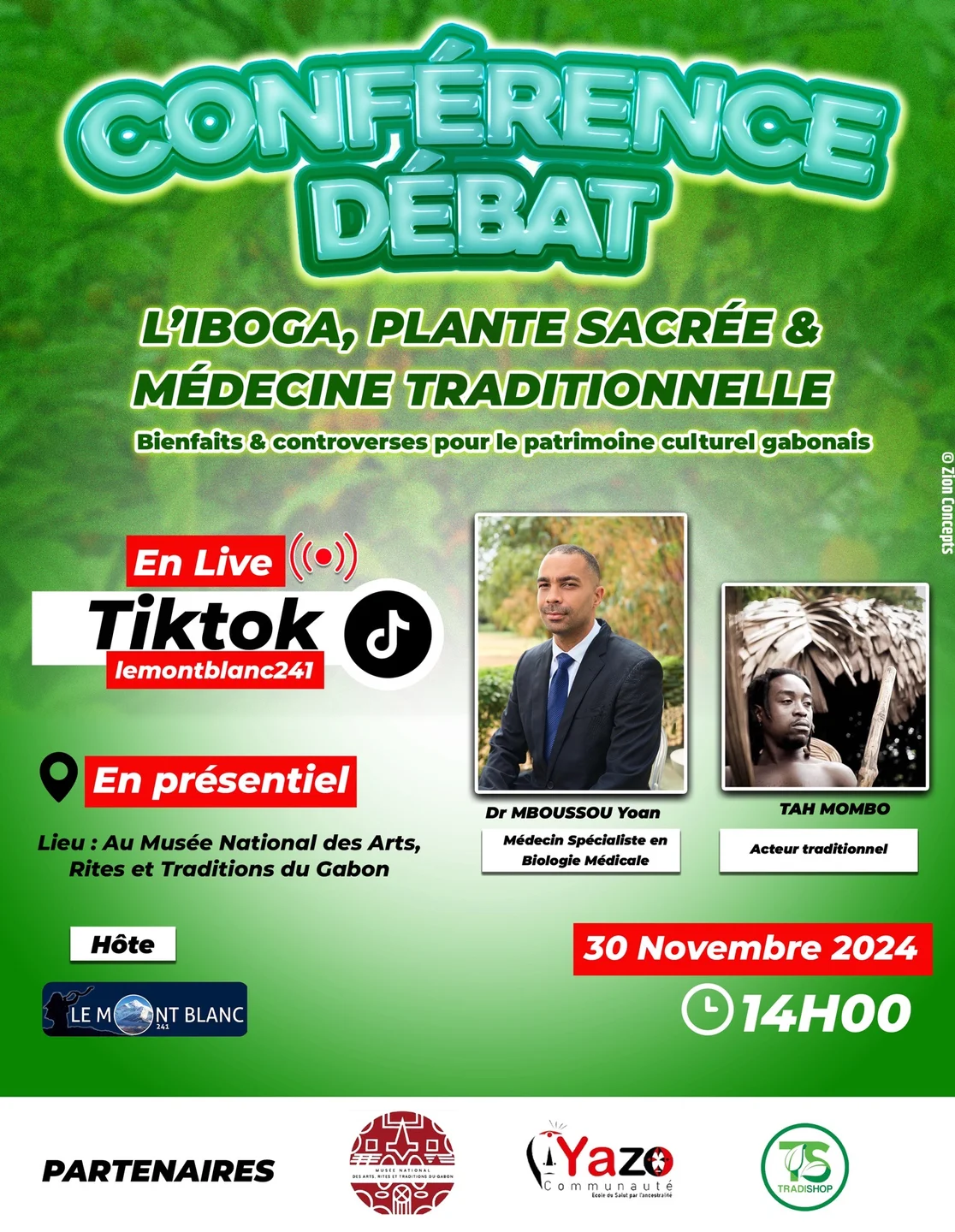 Conférence-Débat : L'iboga, Plante Sacrée et Médecine Traditionnelle - Bienfaits et Controverses pour le Patrimoine Culturel Gabonais